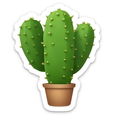 single flat Nopal without pot sticker