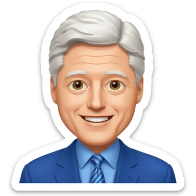 Bill Clinton president sticker