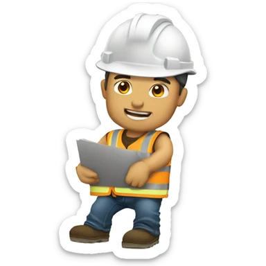 Homem de obras sticker