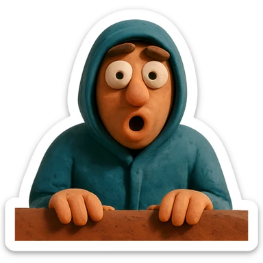 surprised stalker sticker