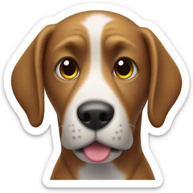 a dog with a water pistol sticker