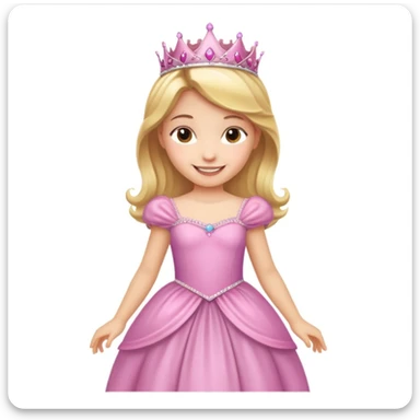 girls in a princess dress sticker