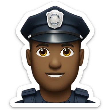 Los Angeles Police Officer white male sticker
