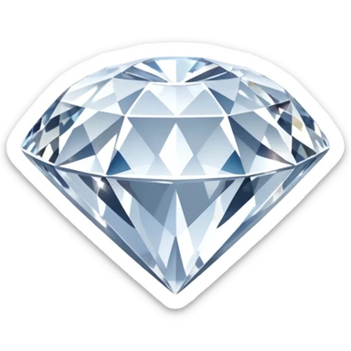 White diamond sticker