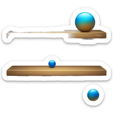 wooden shelves with blue orb prophecies sticker