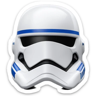 501st asokha clone trooper helmet  sticker