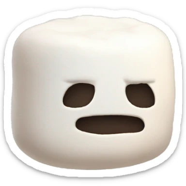 marshmallow, no face sticker