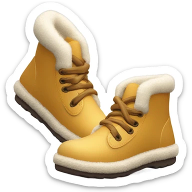 Chaussure d hiver avec mousse coquette sticker