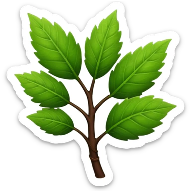 convert the green colour stem part into dark brown colour sticker