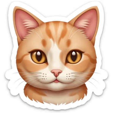 Cat in love blushing  sticker