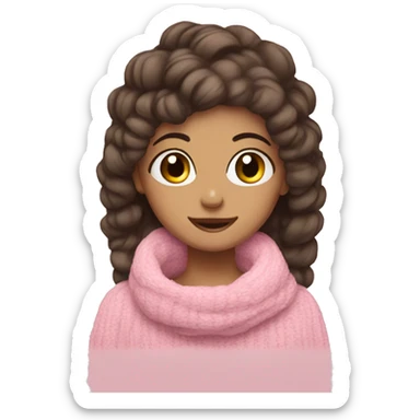 Cozy things pink girly sticker