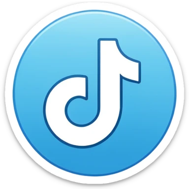 Créame un emoji que sea el logotipo de  verificacion de tiktok sticker