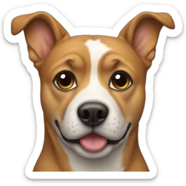 dog in dogface sticker