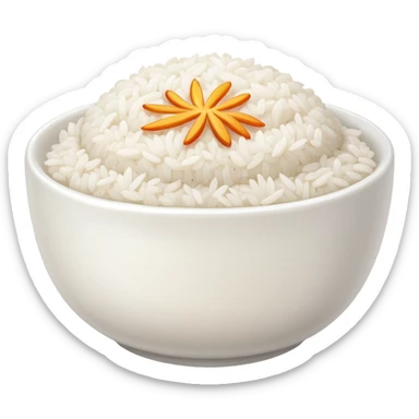 bowl of rise sticker