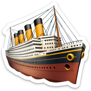 titanic wreck sticker