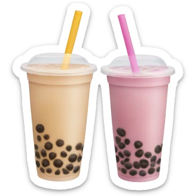 Bubble tea sticker