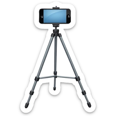 Iphone on tripod sticker