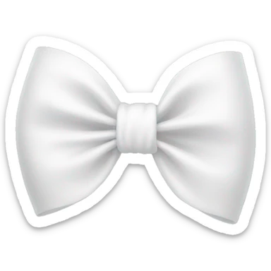 white bow  sticker