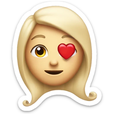 I adore you written in a heart sticker