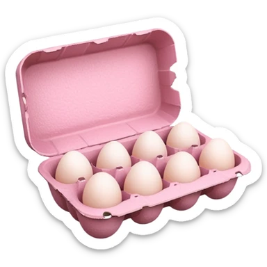 pink egg carton sticker