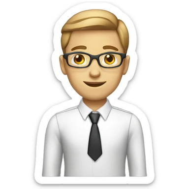 work young accountant sticker