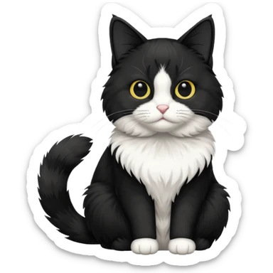 tuxedo cat  sticker