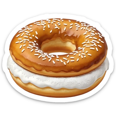 a slovenian traditional donut krof sticker