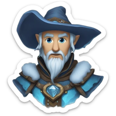 d&d tieflin Ice sorcerer sticker