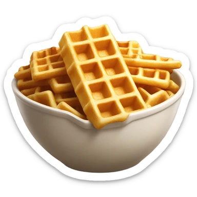 Waffle fries sticker