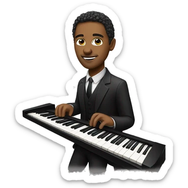Pianist sticker