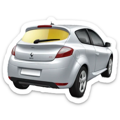 Voiture Renault Megane 2 année 2006 cc noir sticker