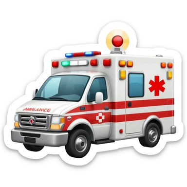 carro de emergencia  sticker