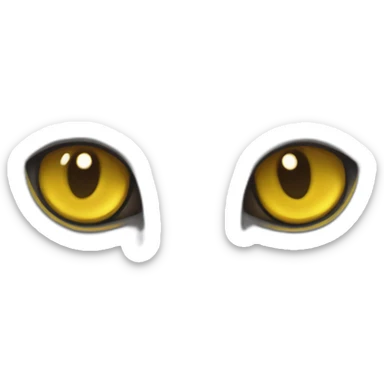 A british shorthair cat in schildpatt with white bless and with yellow eyes sticker