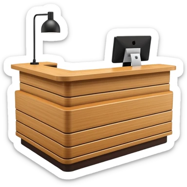 Reception desk
 sticker
