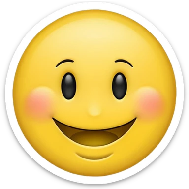Round face emoji sticker  😁- radiant smiley face with smiling eyes sticker