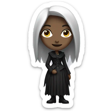Gothic woman standing sticker