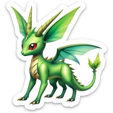 Shiny Exotic Flygon-Amaura-Leafeon-Scyther-Hybrid-Creature sticker