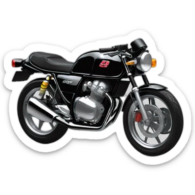 honda cb400n black body cafe racer sticker