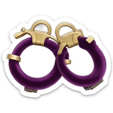 velvet handcuffs sticker