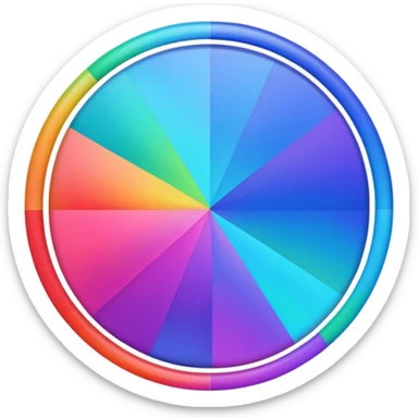 create a full circle for numarics background sticker