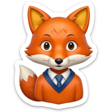 student fox sticker