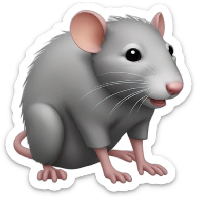 rat cold sticker