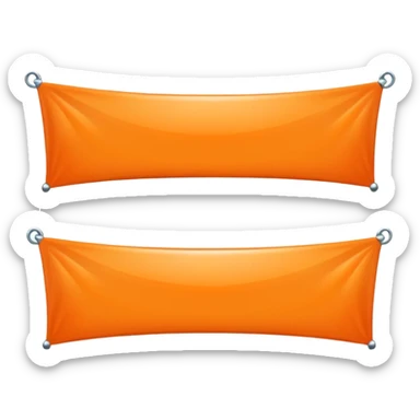 elegant horizontal banner with HEX code #FF6A00 sticker