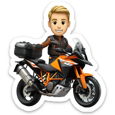 Adventures biker on a KTM 1190 Adventure R sticker