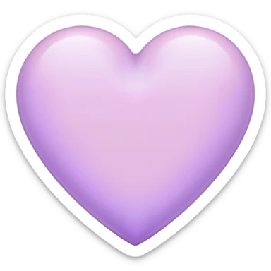 Heart pastel purple sticker