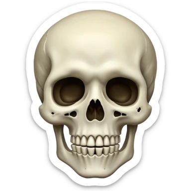 A death skeleton sticker
