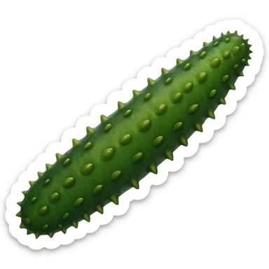 green Sea cucumber sticker