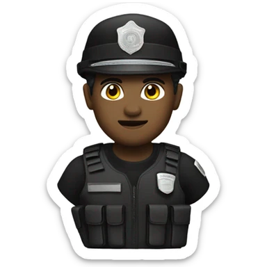 SWAT cop sticker