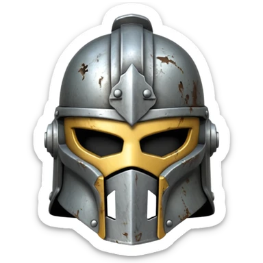 Iron warrior helmet sticker