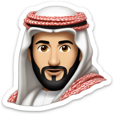 Mohammed bin Salman Red shemagh sticker